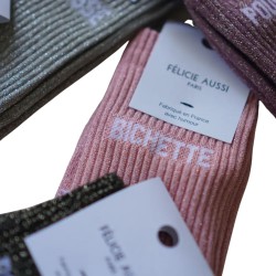 Chaussettes pailletées façon sport – Félicie Aussi | Taille 36–40 | Fabriquées en France
