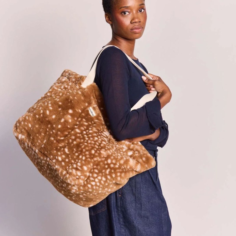 Sac Cabas Claude Fausse fourrure Faon - Hindbag