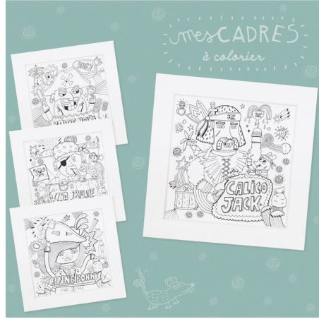 Pirouette Cacahouète Kit créatif Pirates à colorier