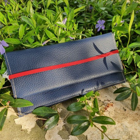 Portefeuille bleu marine