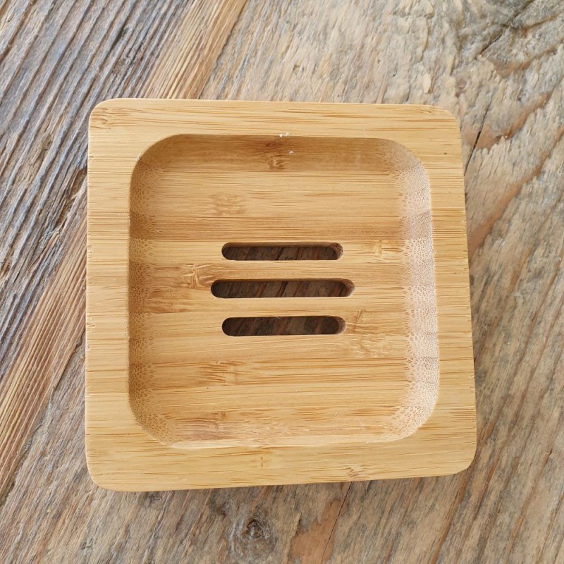 Porte-Savon Bambou Croll & Denecke - Carré 10 Cm - Écologique Et Décoratif