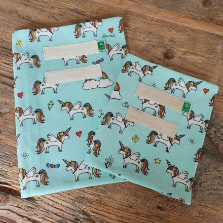 Vlop protège cahier en tissu licorne