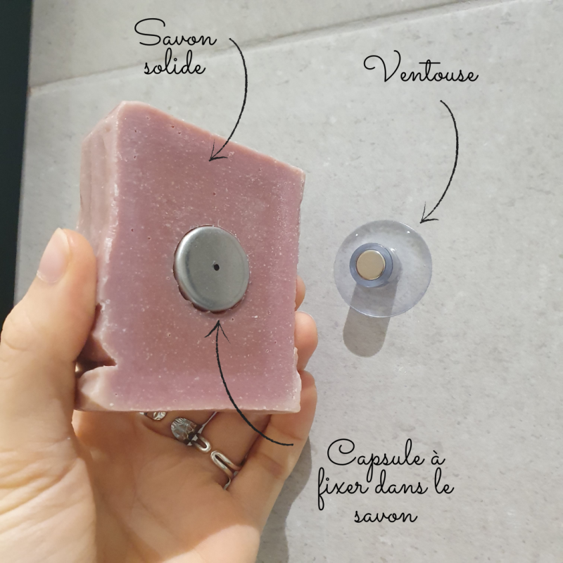 Porte-Savon Minimaliste Aimanté – Design Pratique et Élégant pour Savons Solides | Chamarrel