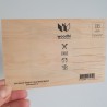 Woodhi carte postale en bois Hello 80s Tape