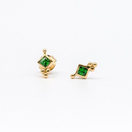 Boucles d'oreille Jaipur Green - Assaya Jewelry