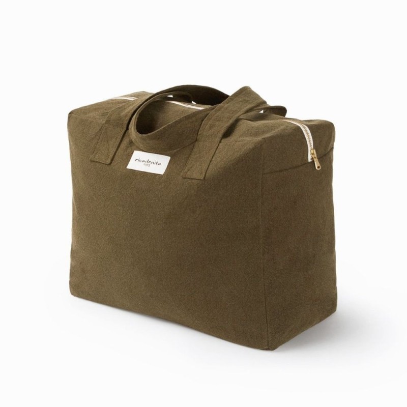 Elzévir – Grand sac week-end 48h en coton recyclé – Rive Droite