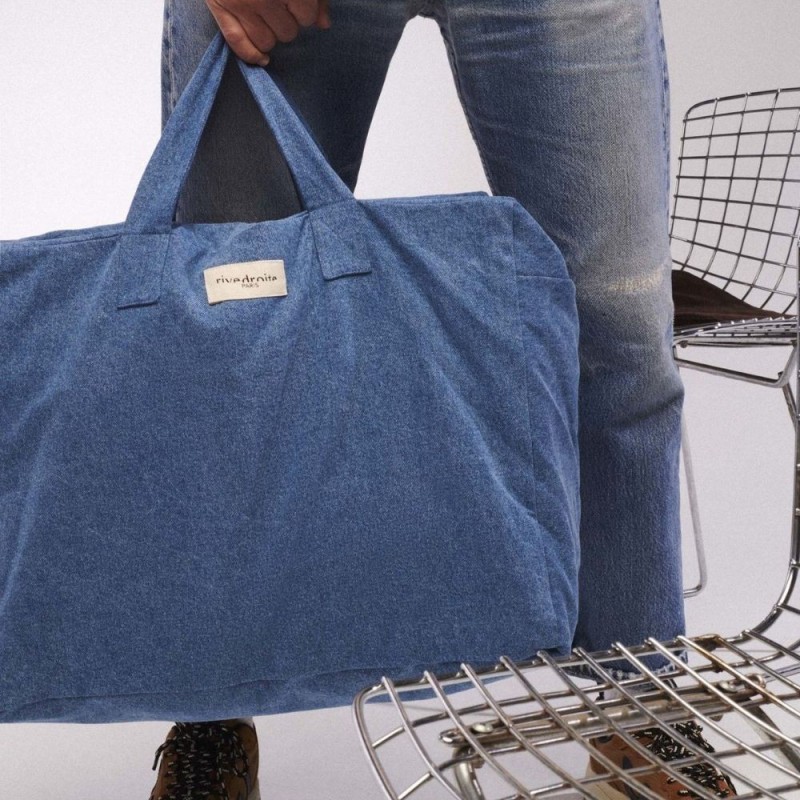 Elzévir – Grand sac week-end 48h en coton recyclé – Rive Droite