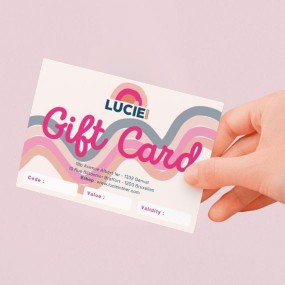 Carte cadeau Lucie in the R – Valable en ligne & dans nos magasins
